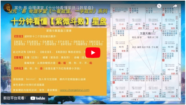 视频：十分钟看懂紫微斗数星盘