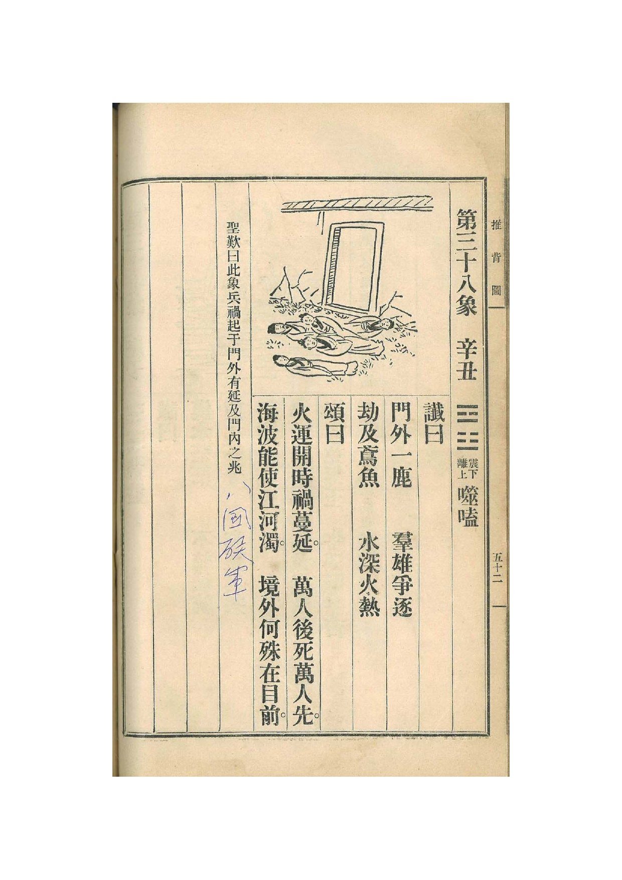 第38象 · 1915年《中国预言七种》影印 · PDF扫描第52页（非原书印刷页码）