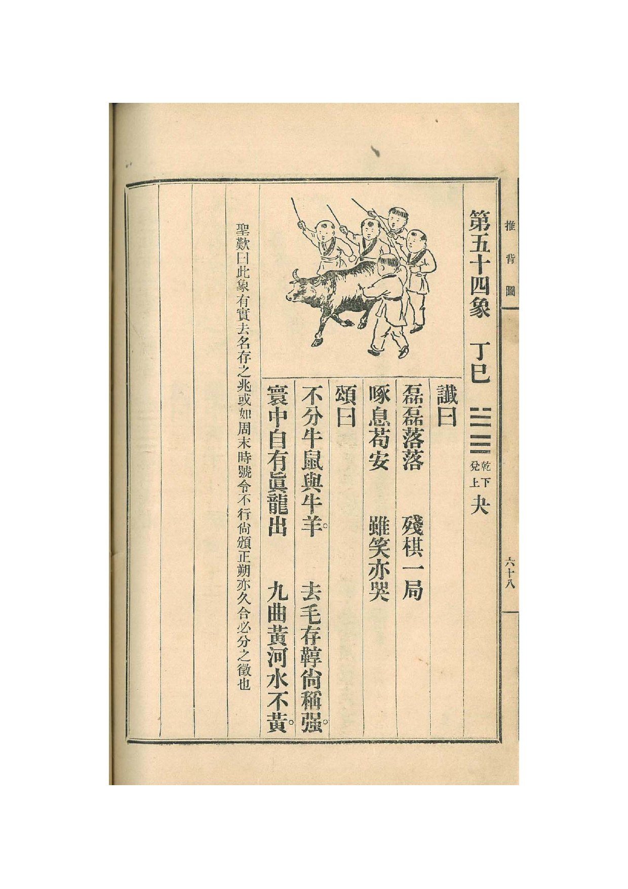 第54象 · 1915年《中国预言七种》影印 · PDF扫描第68页（非原书印刷页码）